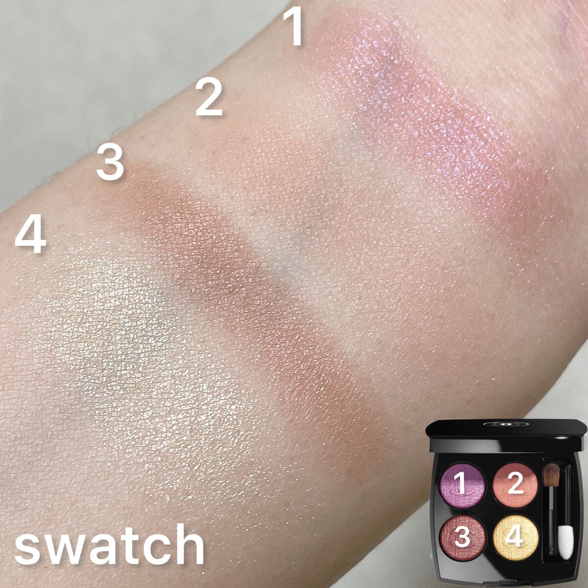 レ キャトル オンブル/CHANEL/アイシャドウパレットを使ったクチコミ（3枚目）