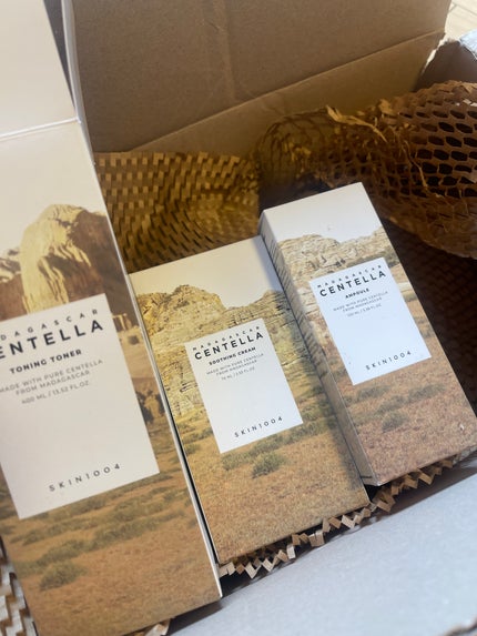 センテラ スージングクリーム/SKIN1004/フェイスクリームを使ったクチコミ(2枚目)