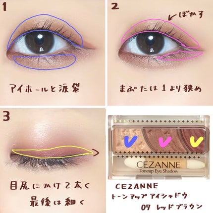 描くふたえアイライナー/CEZANNE/リキッドアイライナーを使ったクチコミ(2枚目)