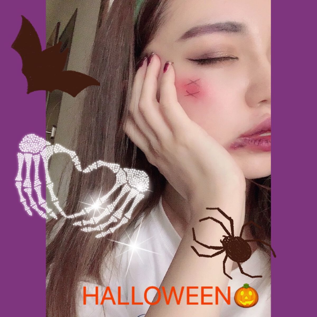 コスメコンシェルジュの日常 on LIPS 「HALLOWEEEN🎃🦇ハロウィンメイク先取りしました💄✨メイ..」(2枚目)