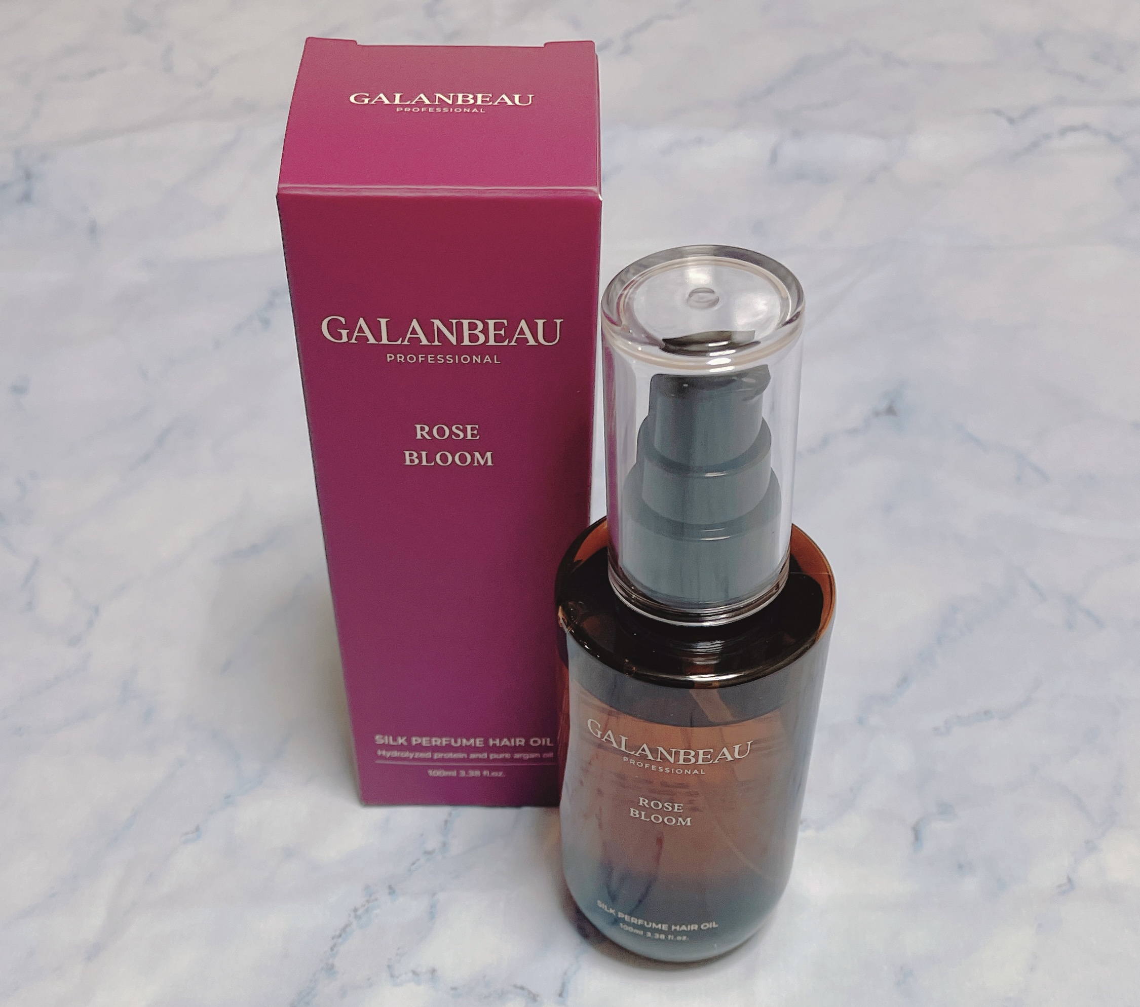 シルクパフュームヘアオイル（ローズブルーム）/ガランビュー/ヘアオイルを使ったクチコミ（1枚目）
