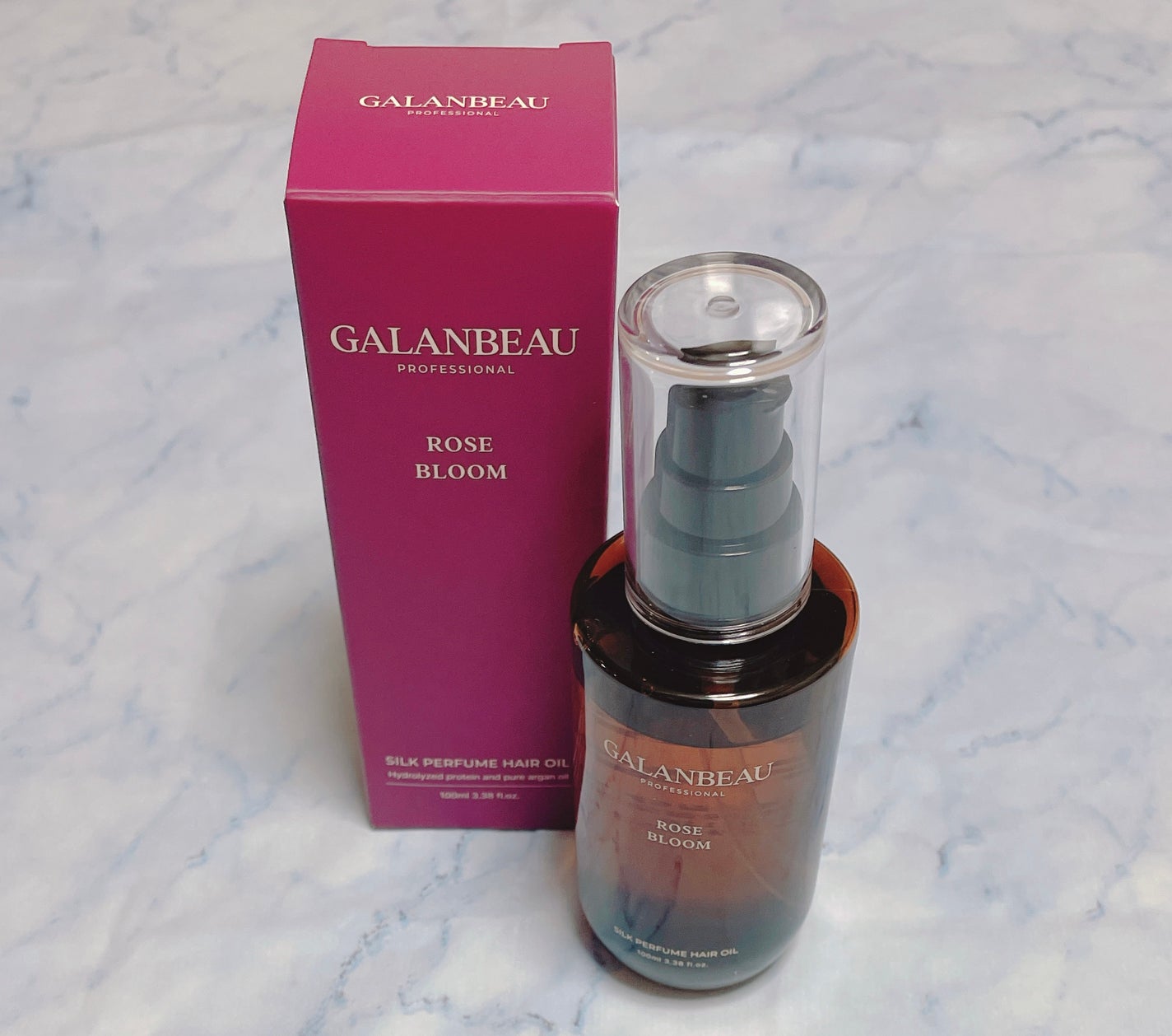 シルクパフュームヘアオイル(ローズブルーム)/ガランビュー/ヘアオイルを使ったクチコミ(1枚目)