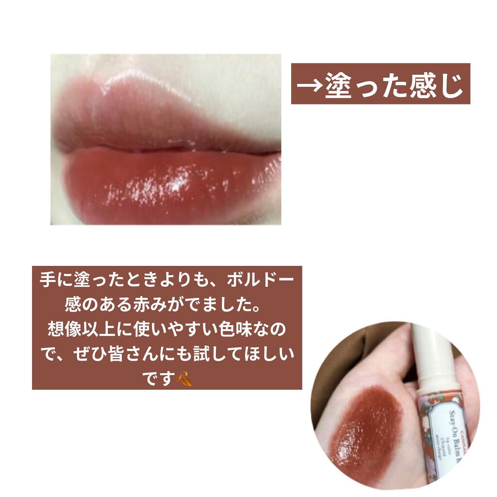 ステイオンバームルージュ/キャンメイク/口紅を使ったクチコミ(3枚目)
