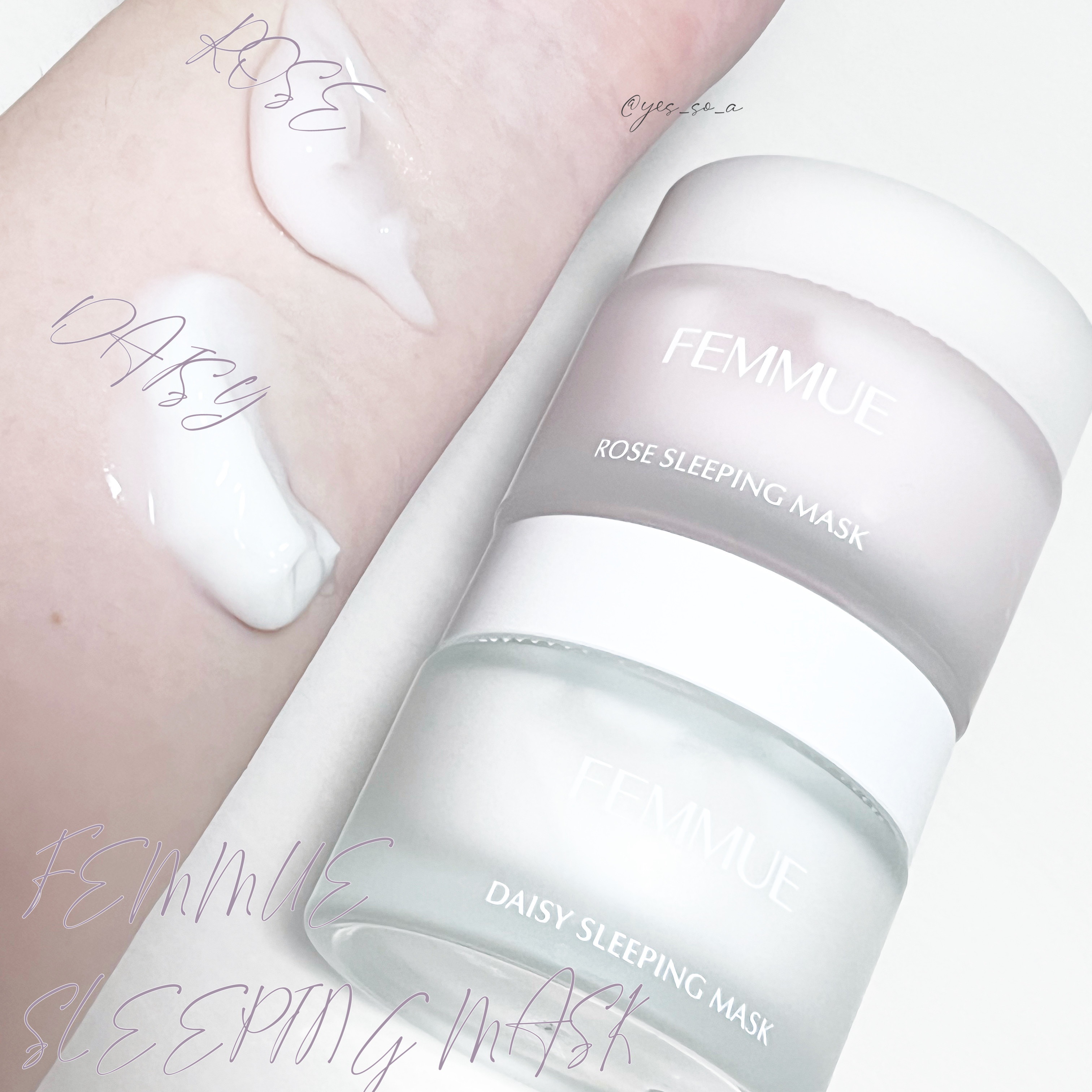 ローズウォーター スリーピングマスク/FEMMUE/フェイスクリームを使ったクチコミ（2枚目）