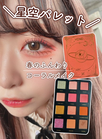 星空12色アイシャドウパレット/VCND/アイシャドウパレットを使ったクチコミ(1枚目)