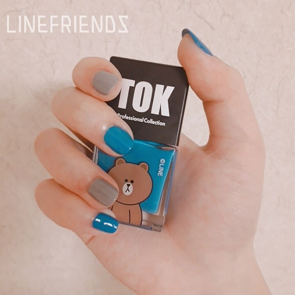LINEFRIENDS ハイブリッドネイルカラー/TOK/マニキュアを使ったクチコミ(2枚目)