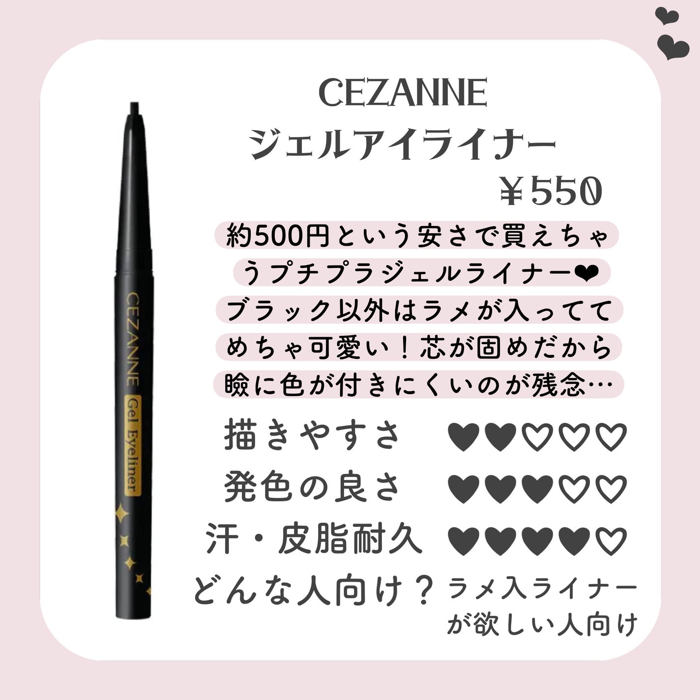 ジェルアイライナー/CEZANNE/ジェルアイライナーを使ったクチコミ(9枚目)