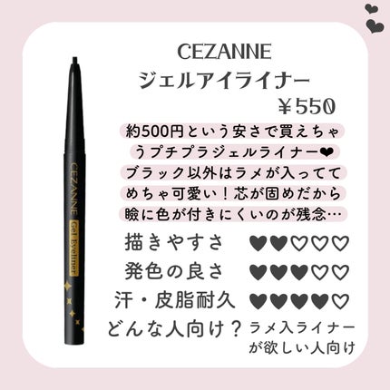 ジェルアイライナー/CEZANNE/ジェルアイライナーを使ったクチコミ(9枚目)