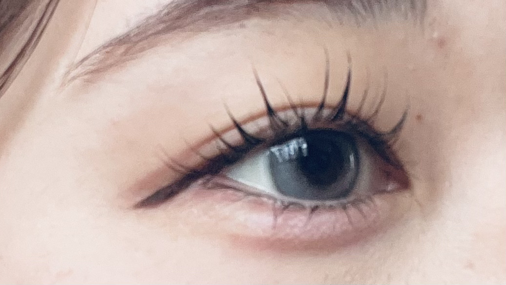 Mxxxnu 1month milk gummy cotton gray（コットングレー）/Mxxxnu/１ヶ月（１MONTH）カラコンを使ったクチコミ（2枚目）