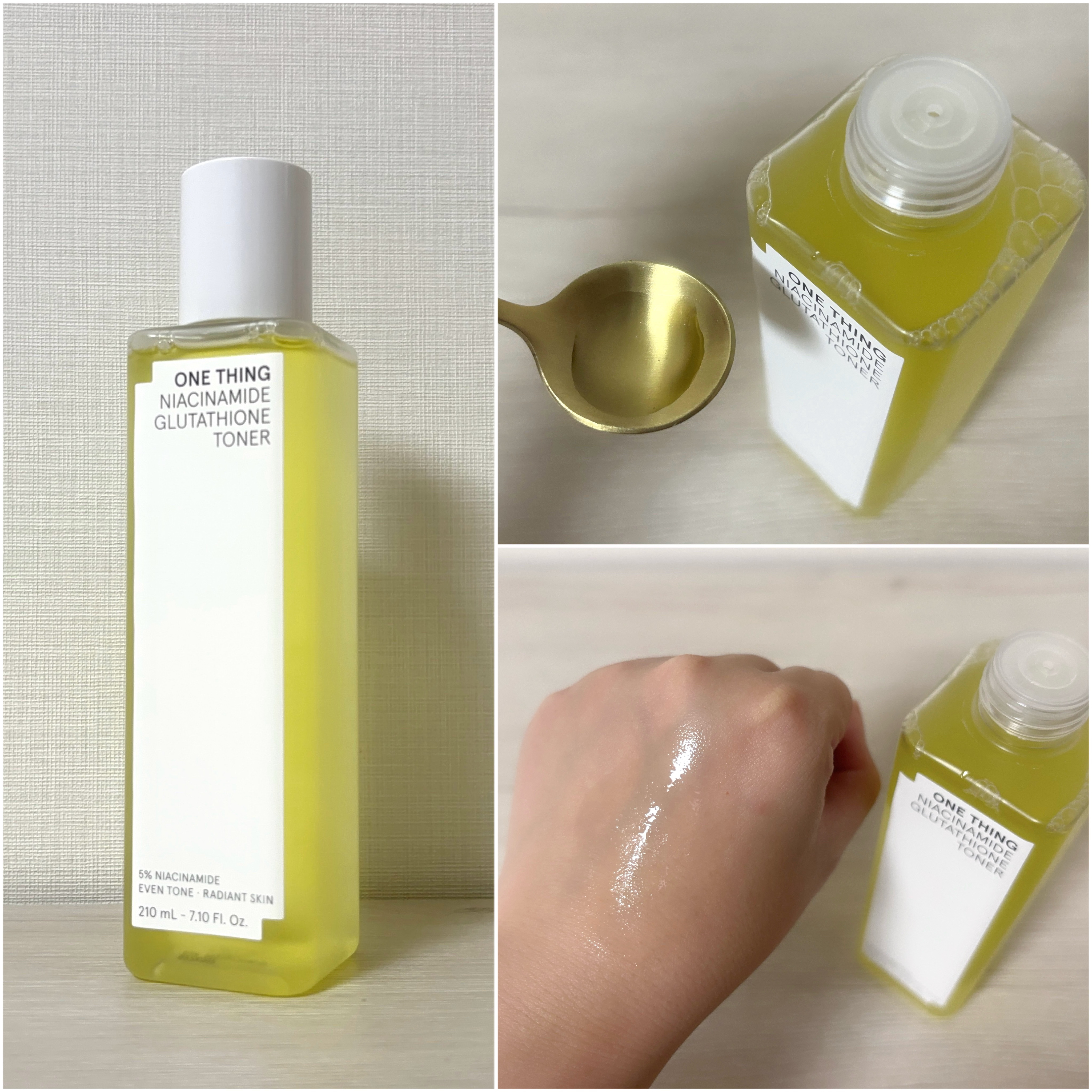 ナイアシンアミドグルタチオントナー/ONE THING/化粧水を使ったクチコミ（3枚目）