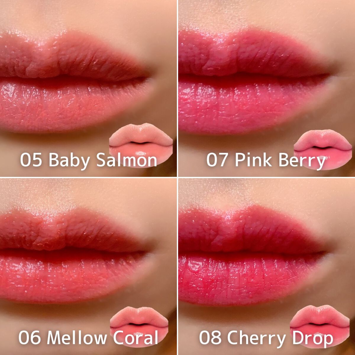 ムードグロウリップスティック/dasique/口紅を使ったクチコミ（3枚目）