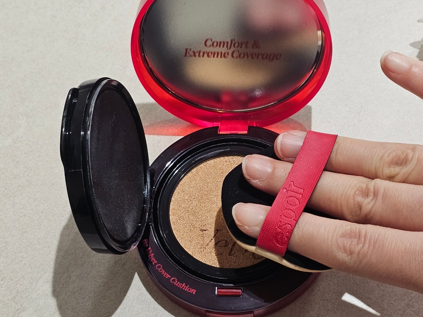 ビーベルベット カバークッション/espoir/クッションファンデーションを使ったクチコミ(2枚目)