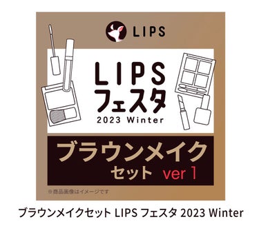 ブラウンメイクセット  LIPSフェスタ Winter 2023/LIPS/メイクアップキットを使ったクチコミ（1枚目）