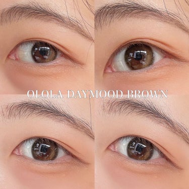 デームードブラウンマンスリー (DAYMOOD BROWN monthly)/OLOLA/１ヶ月（１MONTH）カラコンを使ったクチコミ（4枚目）