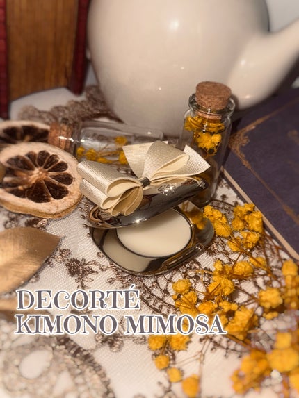 DECORTÉ コスメデコルテ キモノ ミモザ ソリッドパフュームのクチコミ「\ 手のひらサイズの春、香る /
☑︎ DECORTÉ
キモノ ミモザ ソリッドパフューム
.....」(1枚目)