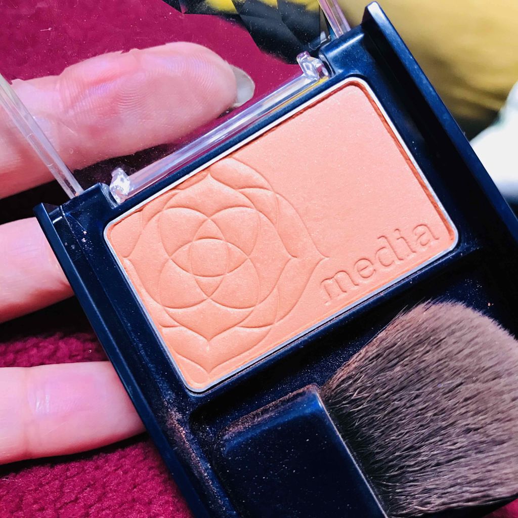 ブライトアップチークN/media/パウダーチークを使ったクチコミ（2枚目）