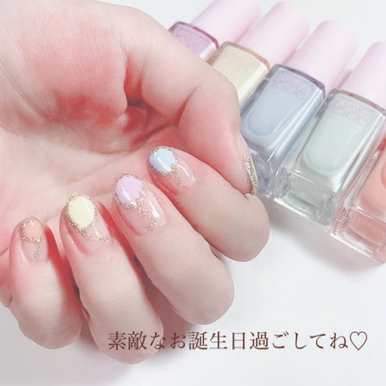 ネイルホリック リミテッドカラー Popping Sugar/ネイルホリック/マニキュアを使ったクチコミ(5枚目)