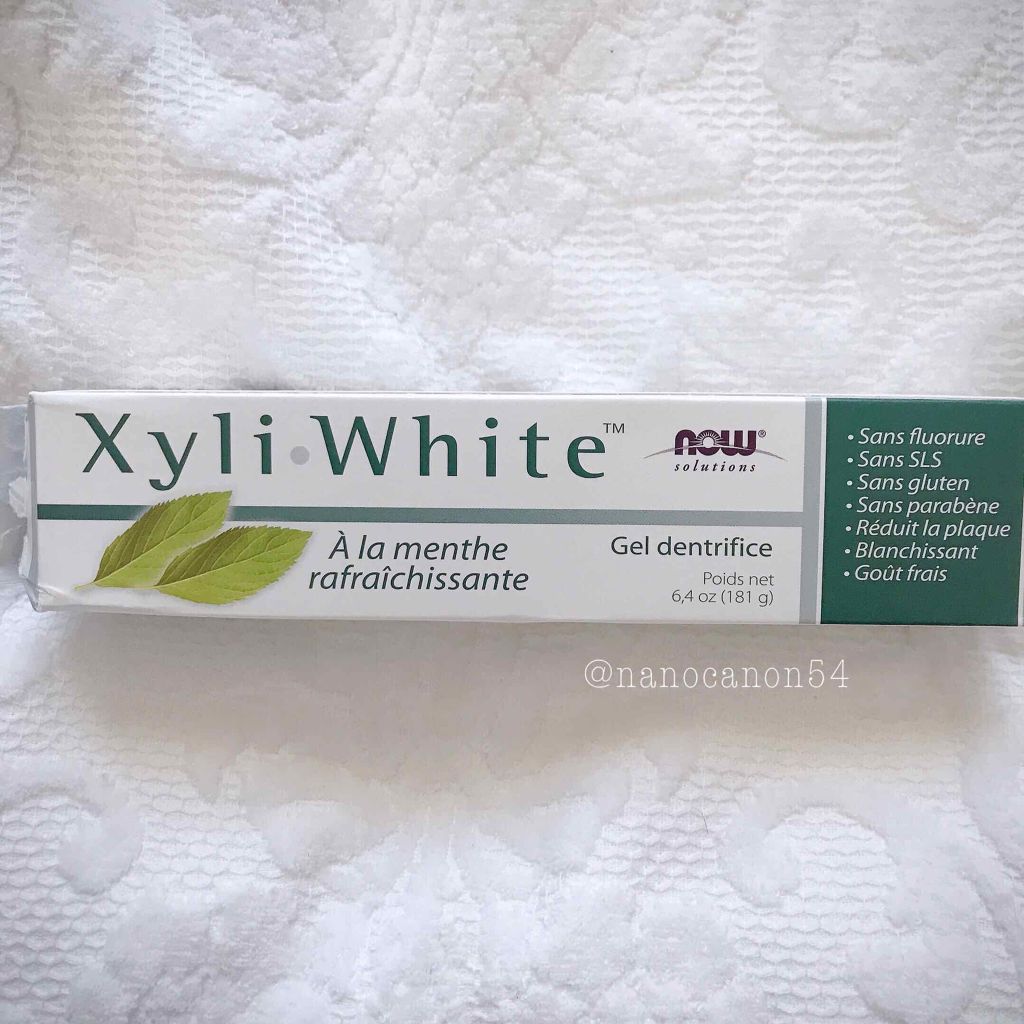 キシリホワイト/now solutions/歯磨き粉を使ったクチコミ（1枚目）