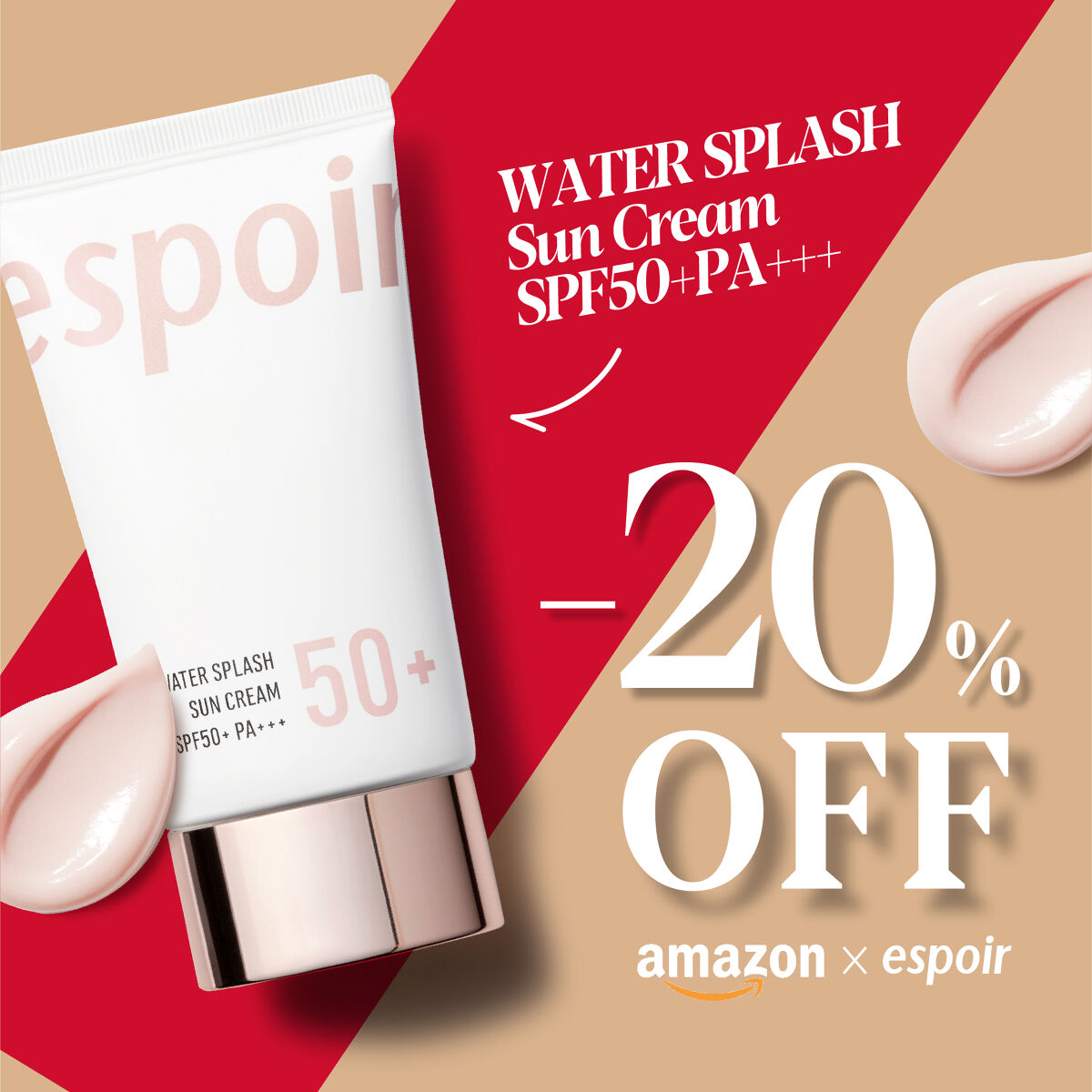 ウォータースプラッシュサンクリーム/espoir/日焼け止めクリームを使ったクチコミ（2枚目）