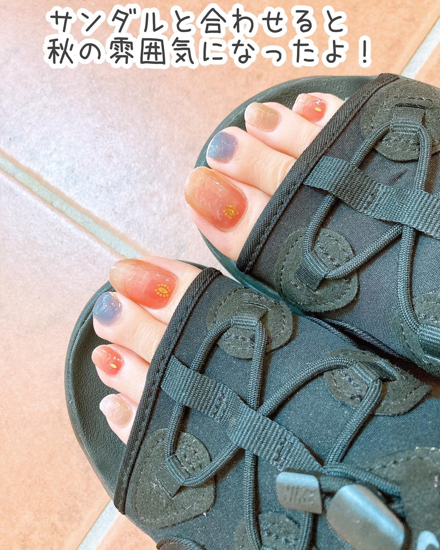 貼るだけフットネイルシール/ZINIPIN/ネイルシールを使ったクチコミ(6枚目)