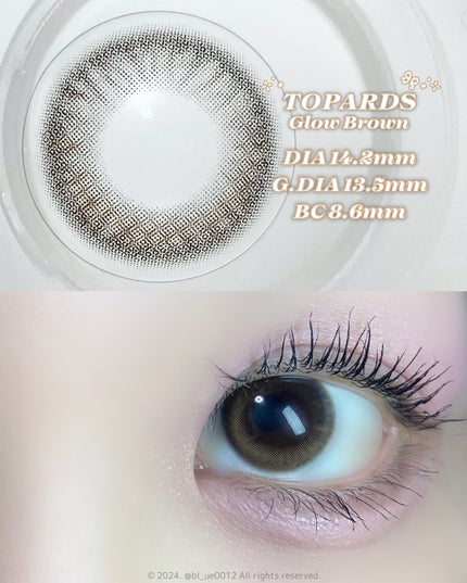 TOPARDS 1day グローブラウン/TOPARDS/ワンデー(1DAY)カラコンを使ったクチコミ(2枚目)
