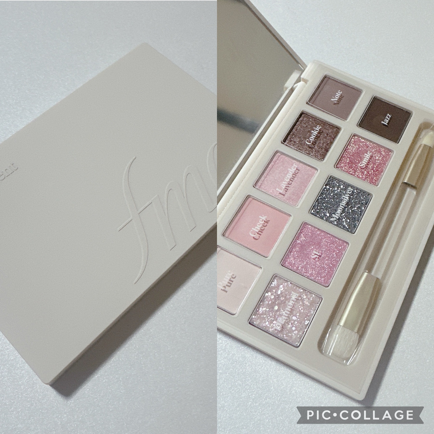 アイモーメント10色パレット 8g/THE FACE SHOP/アイシャドウパレットを使ったクチコミ（2枚目）