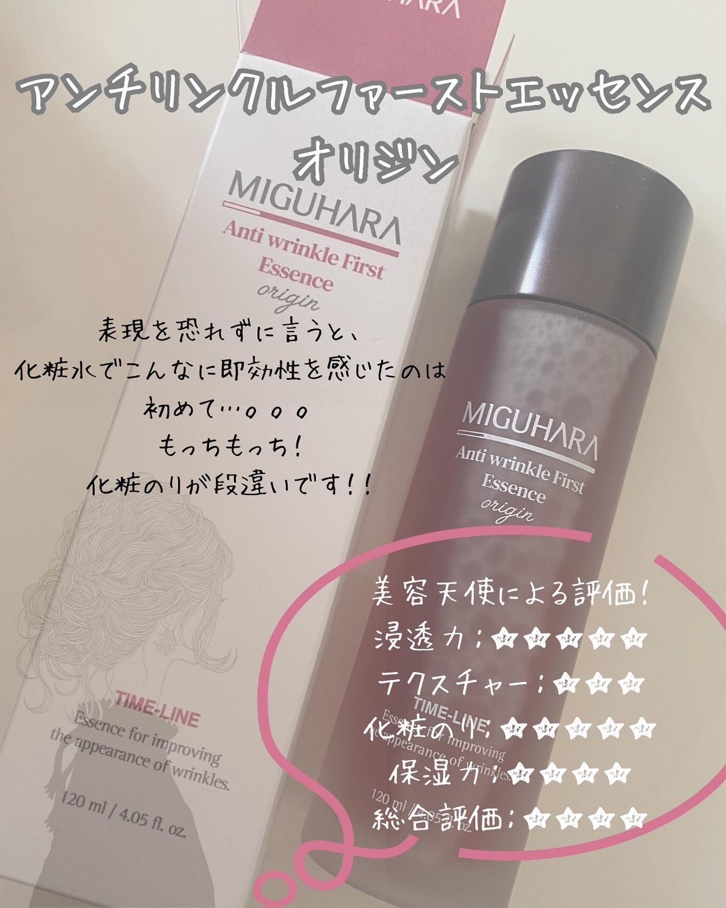 アンチリンクルファーストエッセンスオリジン/MIGUHARA/化粧水を使ったクチコミ（2枚目）