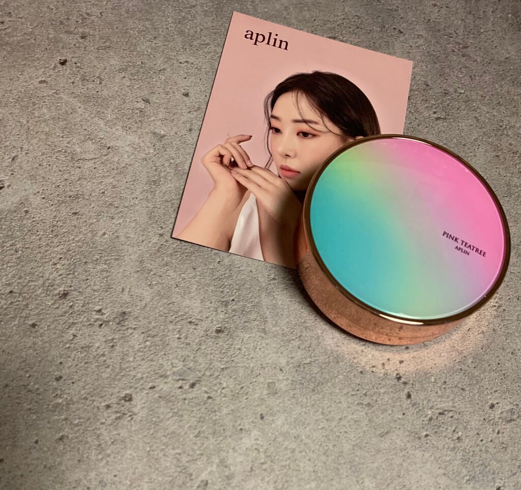 ピンクティーツリーカバークッション/APLIN/クッションファンデーションを使ったクチコミ(1枚目)