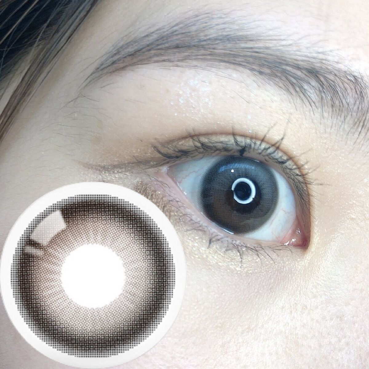 デームードグレーマンスリー (DAYMOOD GRAY monthly)/OLOLA/１ヶ月（１MONTH）カラコンを使ったクチコミ（2枚目）