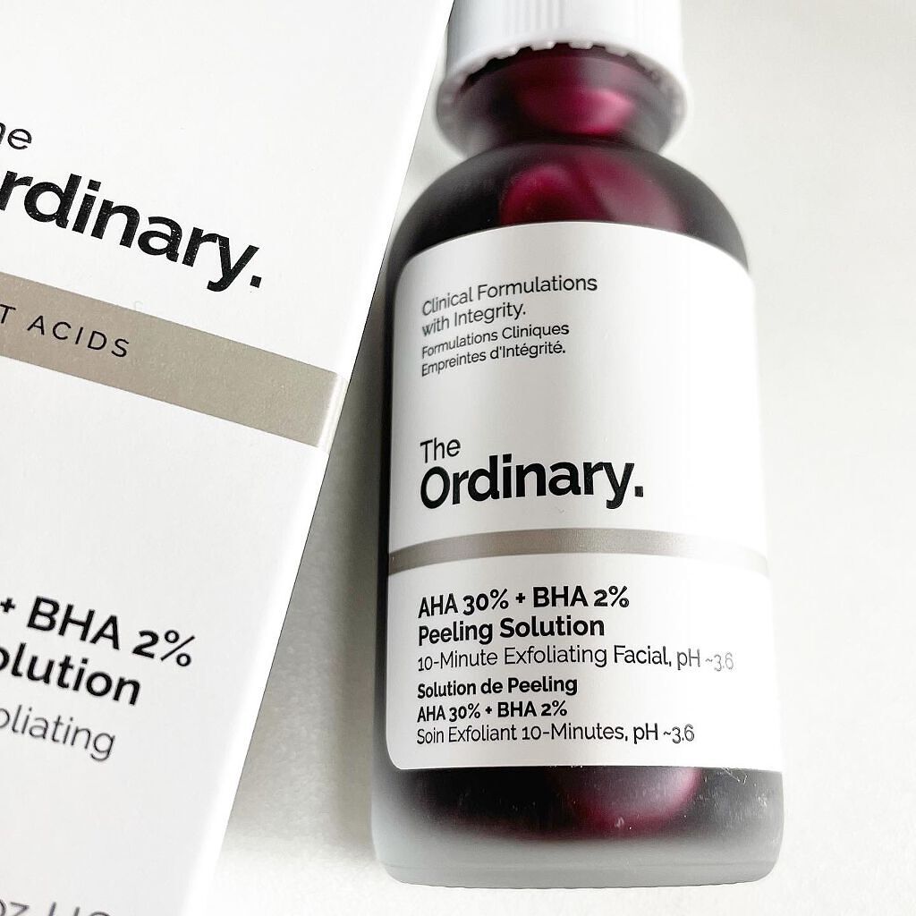 AHA 30% + BHA 2% Peeling Solution/The Ordinary/ピーリングを使ったクチコミ(4枚目)