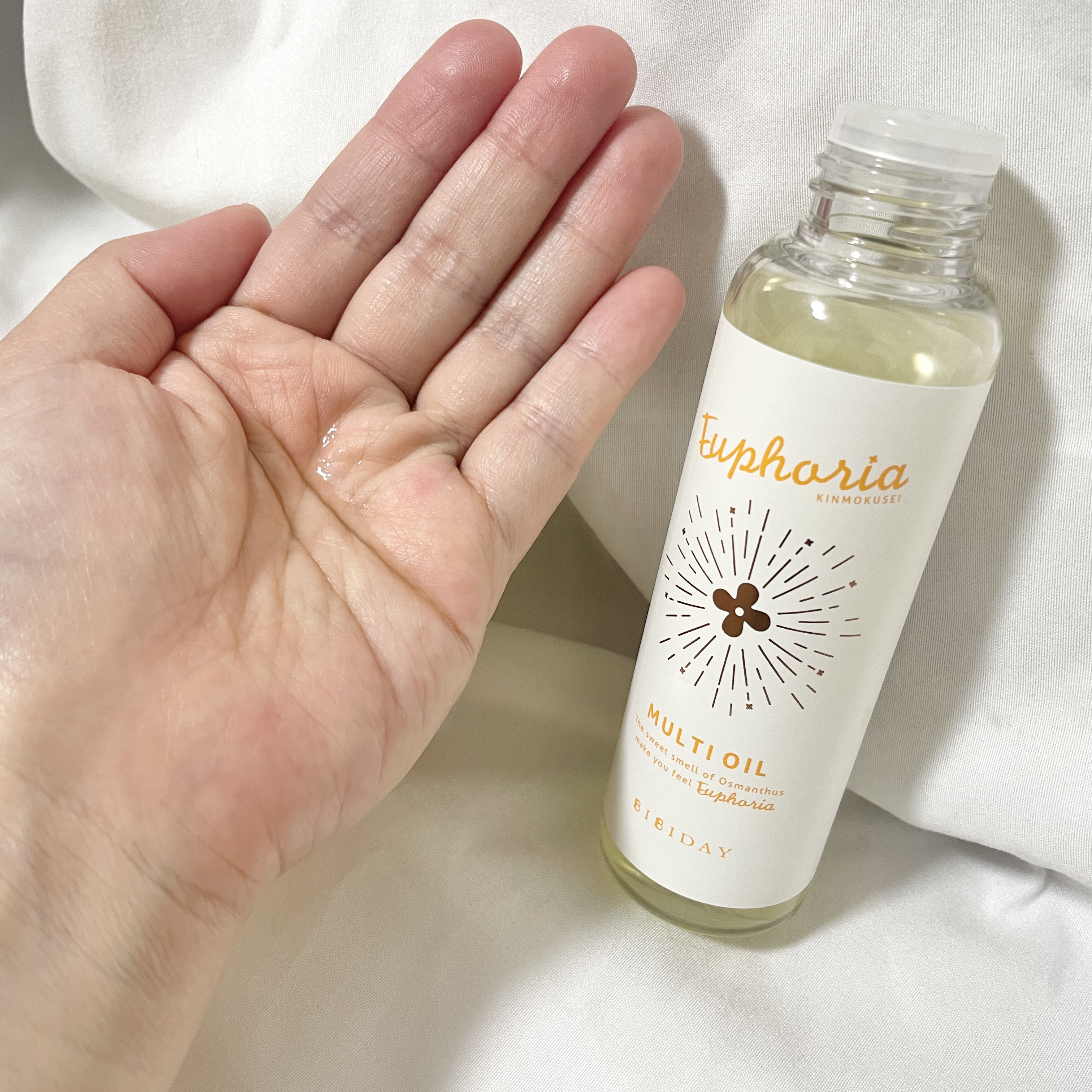 ユーフォリア・キンモクセイ マルチオイル/BIBIDAY/ヘアオイルを使ったクチコミ（3枚目）