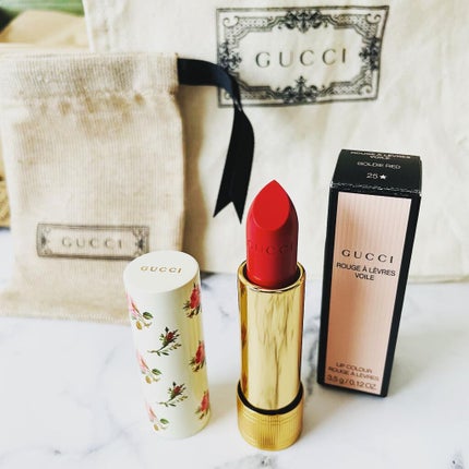 グッチ ルージュ ア レーヴル ヴォワル/GUCCI beauty/口紅を使ったクチコミ(1枚目)