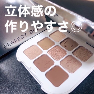 パーフェクトダイアリー PERFECT DIARY (パーフェクトダイアリー) 「原石」至高本色アイシャドウパレット 9色のクチコミ「PERFECT DIARY MASTER ORIGIN EYESHADOW
01 AUTHEN.....」（1枚目）