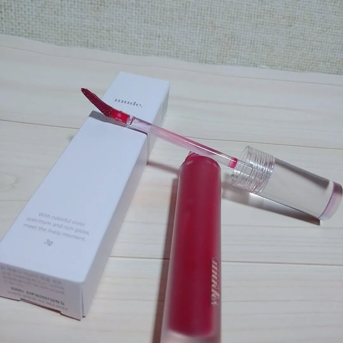 グラッセリップティント/mude./リップティントを使ったクチコミ（1枚目）