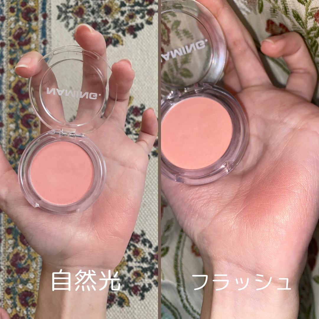 ネーミング フラッフィーパウダーブラッシュ 03(日本限定色)/NAMING./パウダーチークを使ったクチコミ（3枚目）