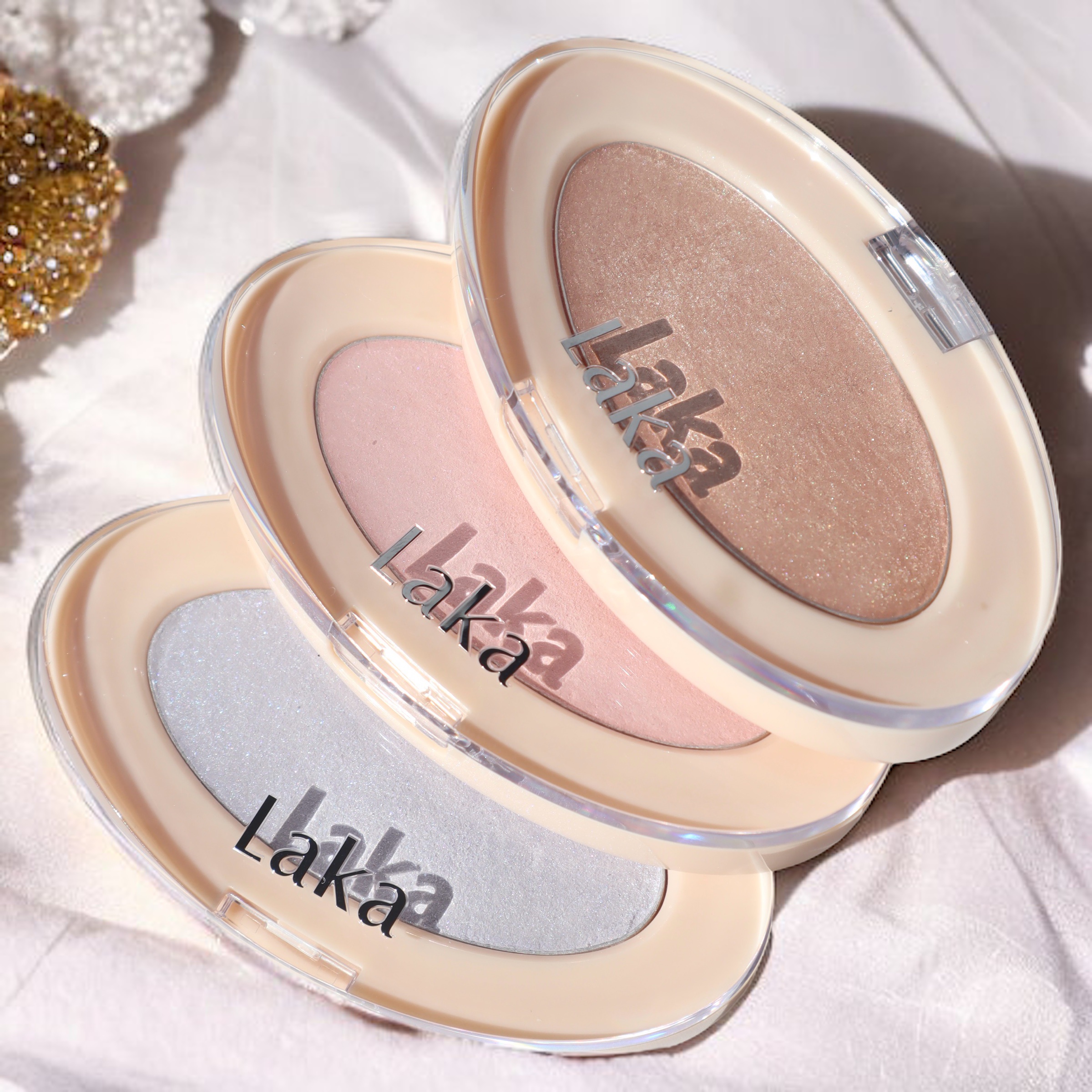 ドリームビームハイライター/Laka/パウダーハイライトを使ったクチコミ（1枚目）