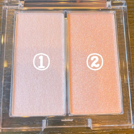 プリズムハイライターデュオ 02 LAVENDER VOYAGE/CLIO/パウダーハイライトを使ったクチコミ(2枚目)