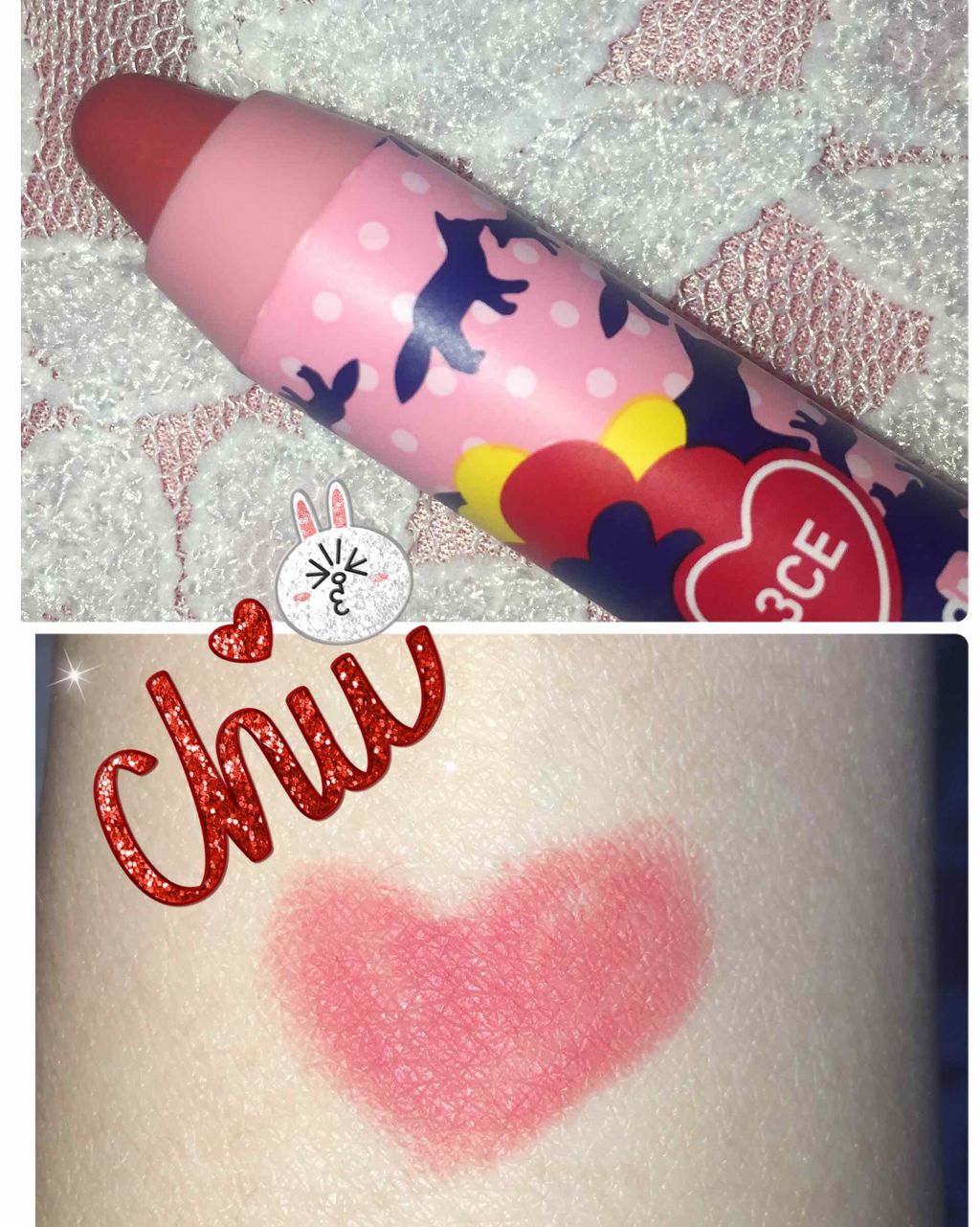 MAISON KITSUNE VELVET LIP TINT/3CE/口紅を使ったクチコミ（2枚目）