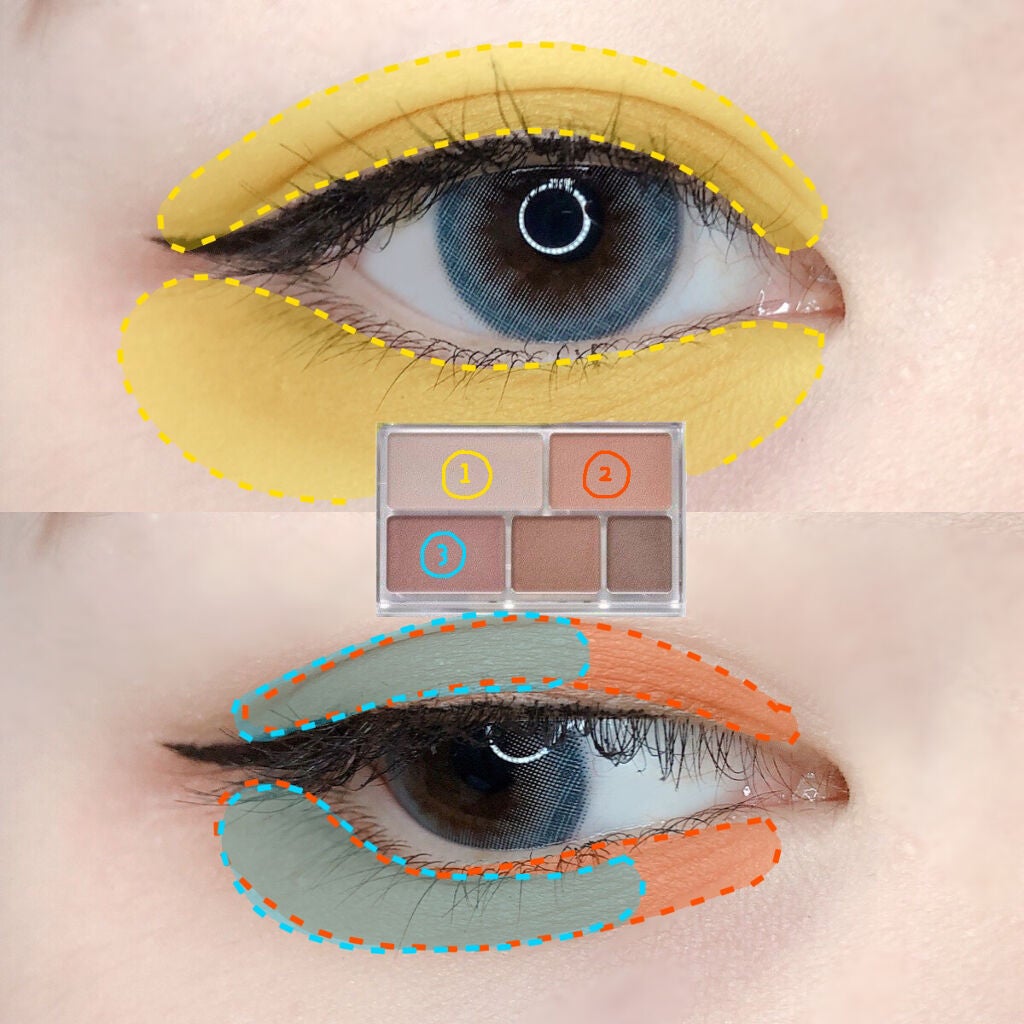 パーフェクトマルチアイズ/キャンメイク/アイシャドウパレットを使ったクチコミ(3枚目)