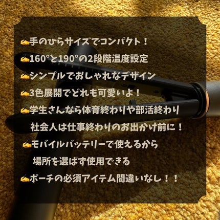 スタイリッシュ モバイルヘアアイロン(MHS-1342)/mod's hair/ストレートアイロンを使ったクチコミ(5枚目)