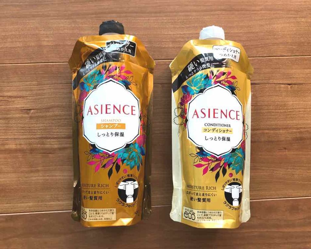 シャンプー/コンディショナー しっとり保湿/アジエンス/市販シャンプーを使ったクチコミ(1枚目)