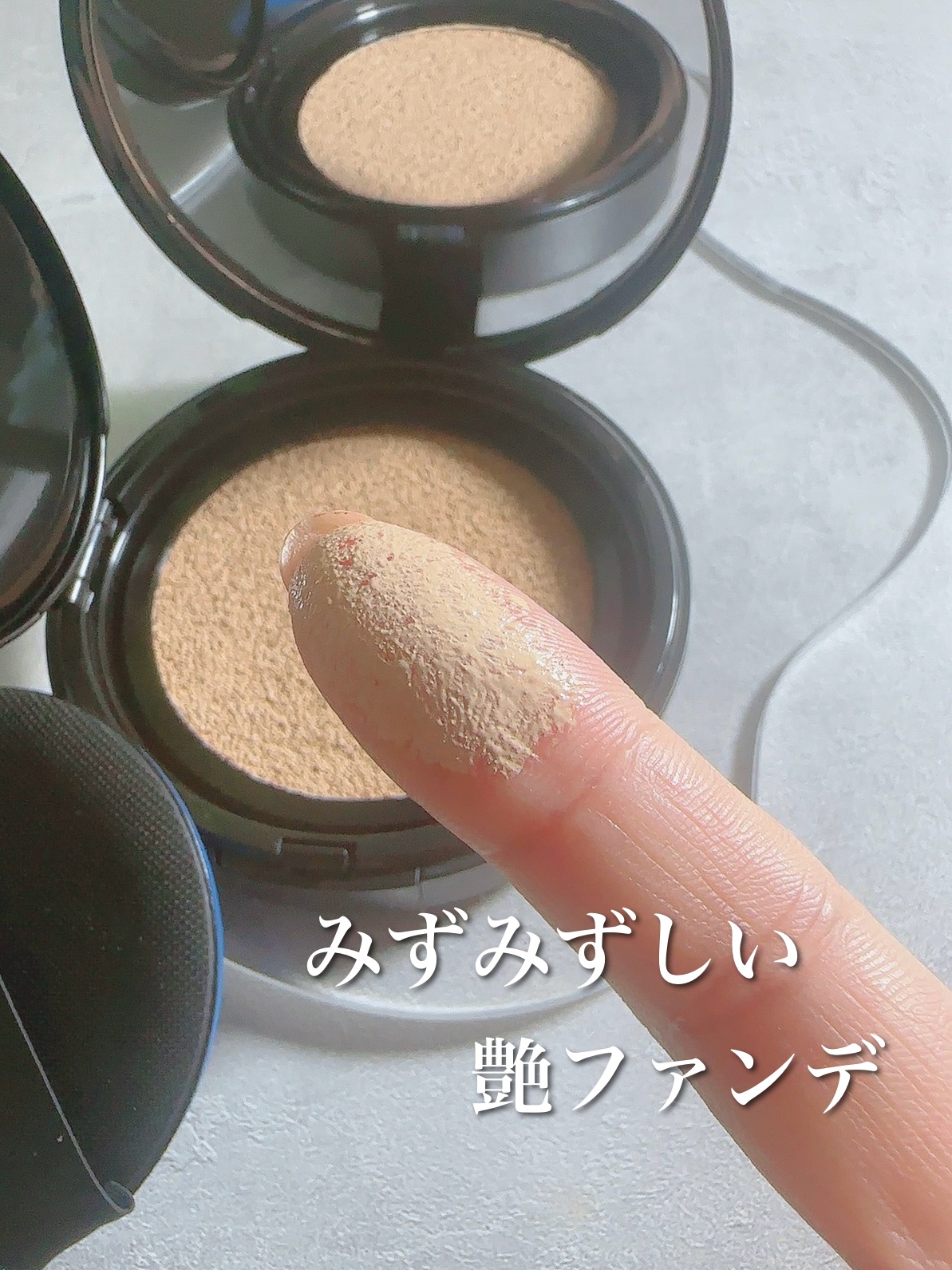 ベルベットジュエルクッション/BIVABOO/クッションファンデーションを使ったクチコミ（3枚目）