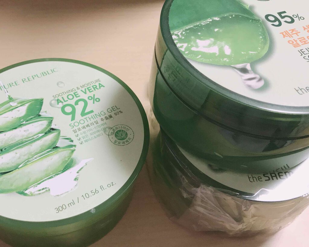 マイルド&モイスチャーアロエジェル/ネイチャーリパブリック/ボディローションを使ったクチコミ(1枚目)