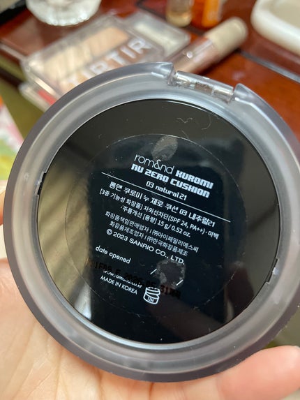 ベアウォータークッション/rom&nd/クッションファンデーションを使ったクチコミ(5枚目)