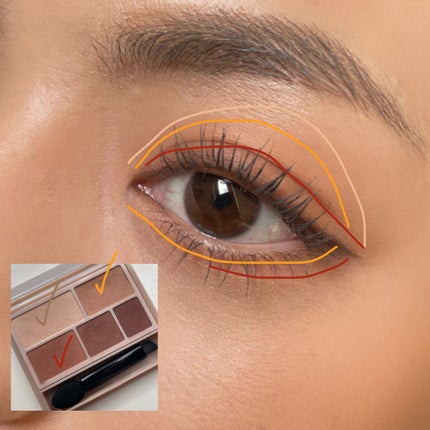 パーフェクトマルチアイズ/キャンメイク/アイシャドウパレットを使ったクチコミ(6枚目)