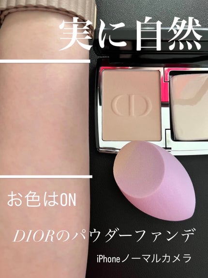 ディオールスキン フォーエヴァー コンパクト ナチュラル ベルベット/Dior/パウダーファンデーションを使ったクチコミ(3枚目)