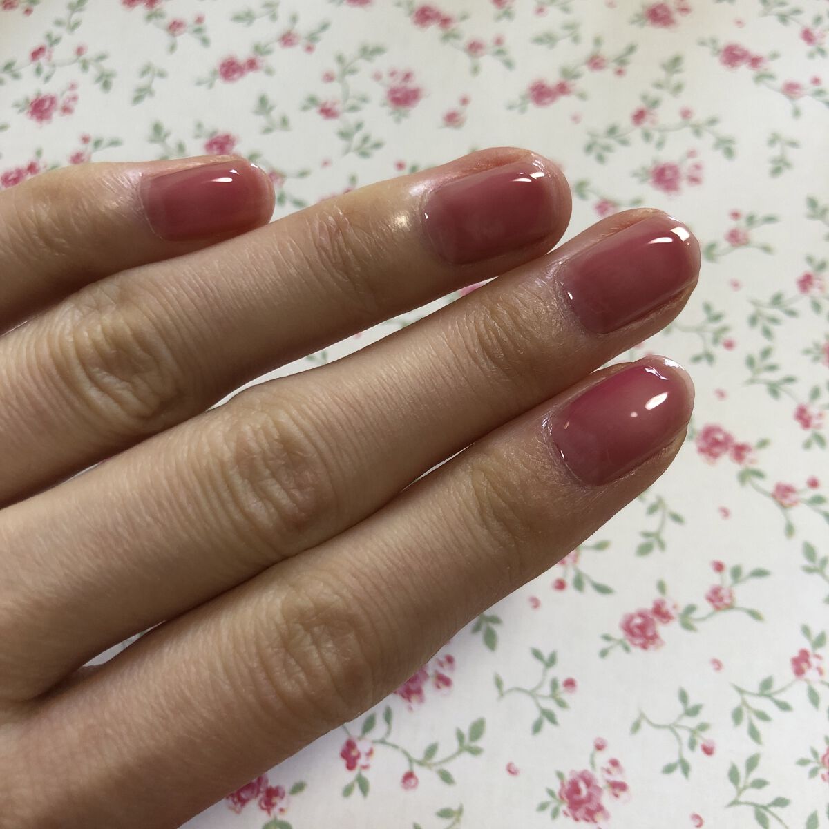 ネイル エナメル 115 透明ピンク/ちふれ/マニキュアを使ったクチコミ（3枚目）
