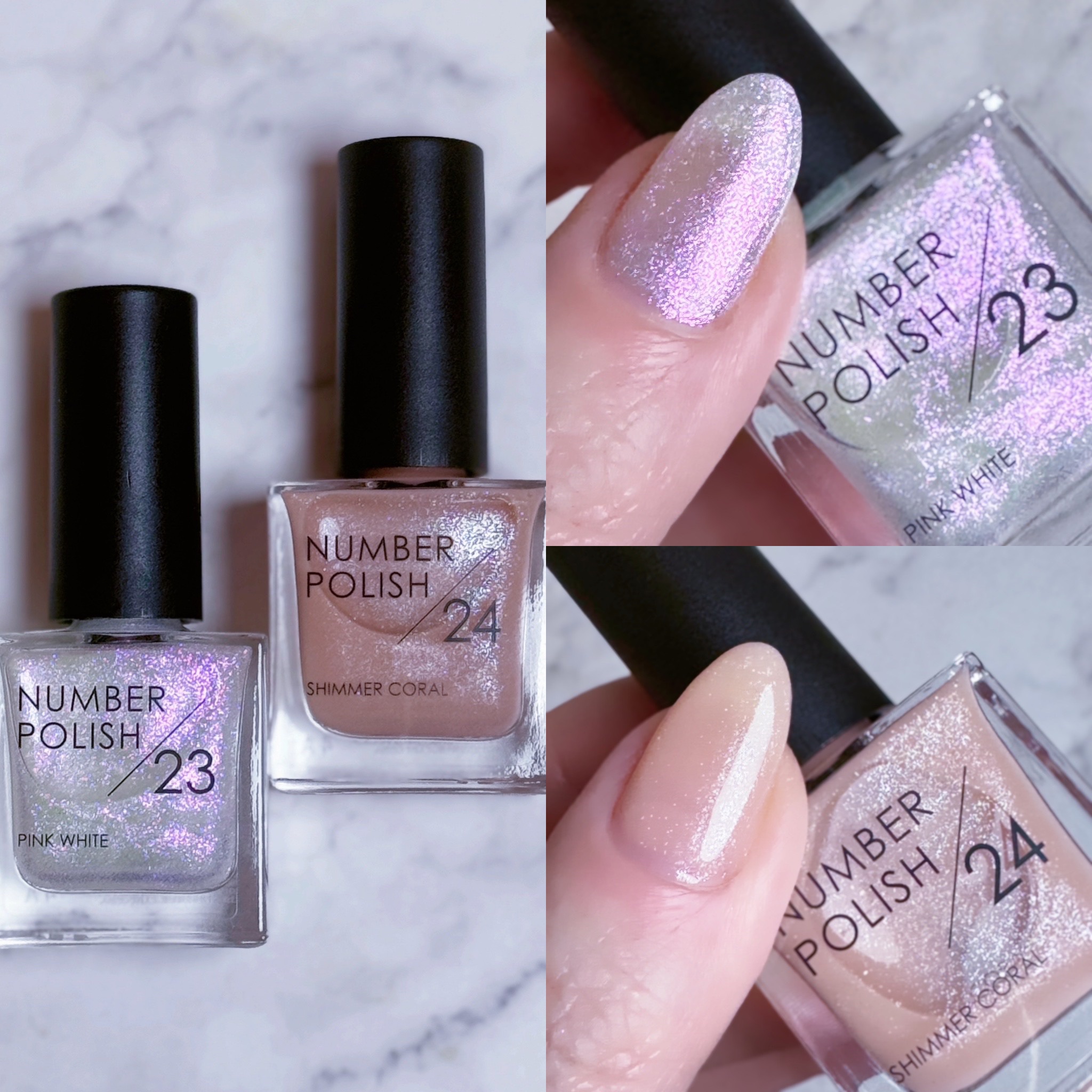 NUMBER POLISH　 24 SHIMMER CORAL/D-UP/マニキュアを使ったクチコミ（1枚目）