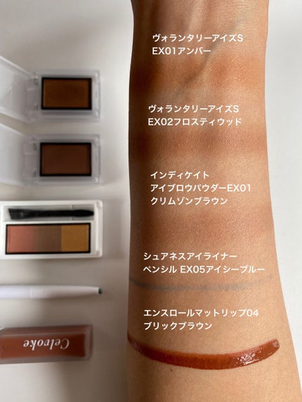 セルヴォーク インディケイトアイブロウパウダー/Celvoke/パウダーアイブロウを使ったクチコミ(4枚目)