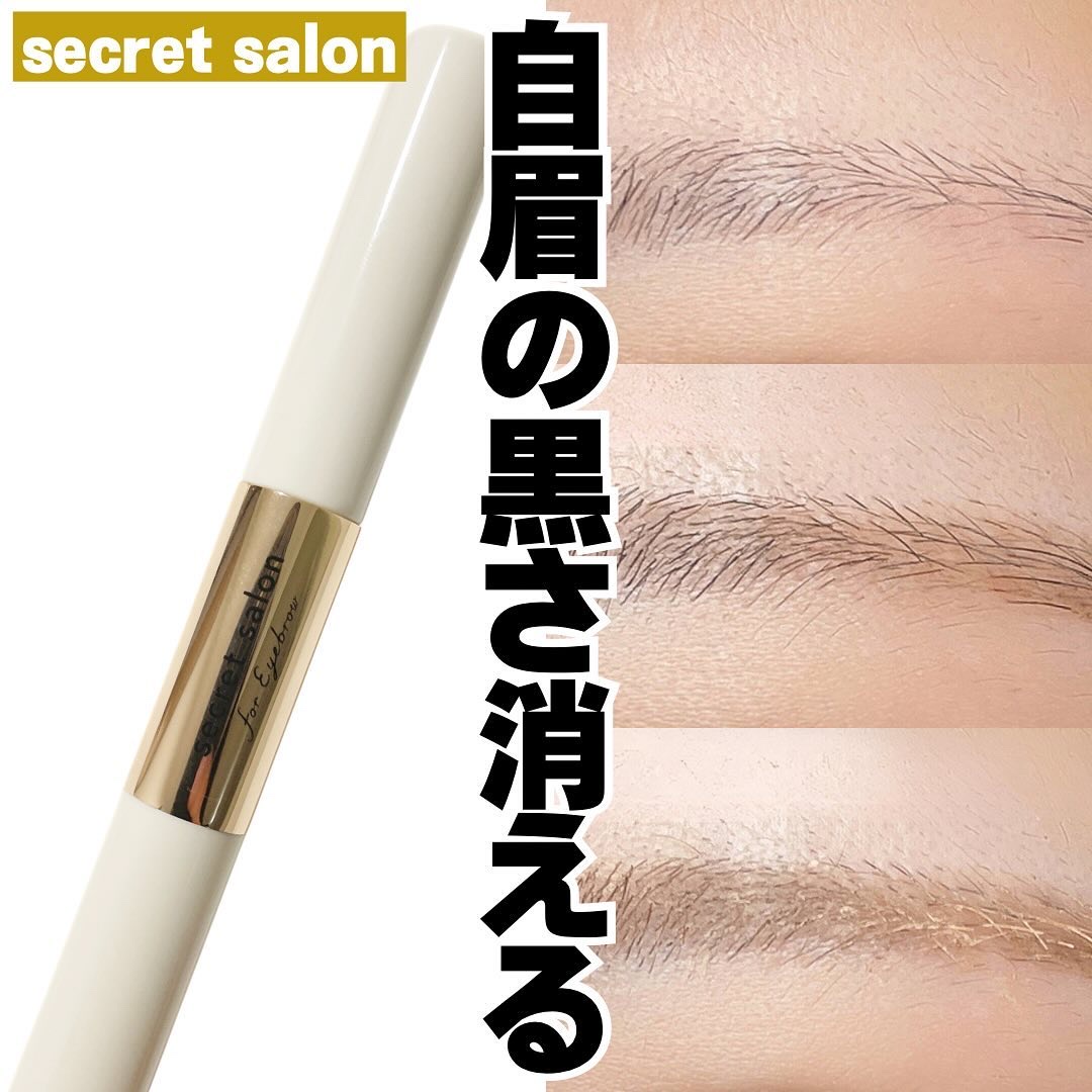 淡眉コンシーラー/シークレットサロン/眉マスカラを使ったクチコミ（1枚目）